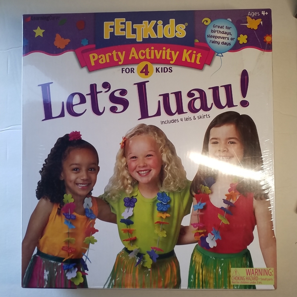 Felt Kids Party Activity KIT Let's Luau! NEW NWT